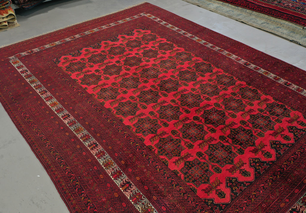 Afghan elephant foot rug 340x256cm