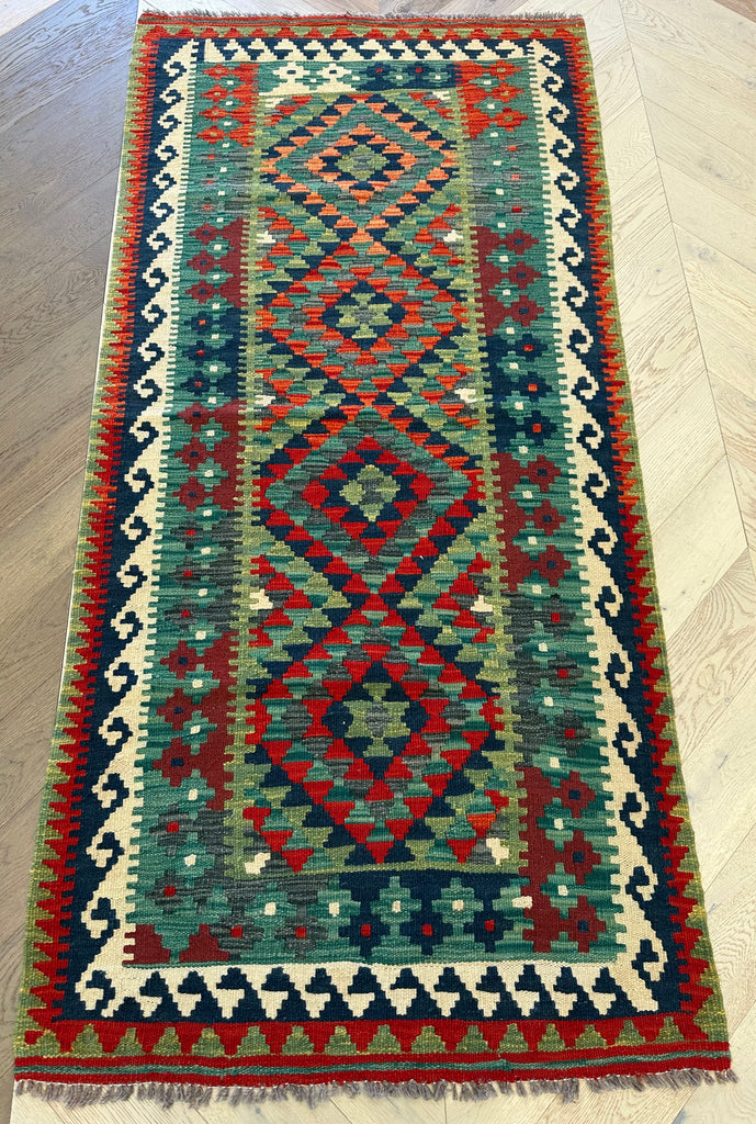 Afghan hand made Kilim runner 207x96 cm