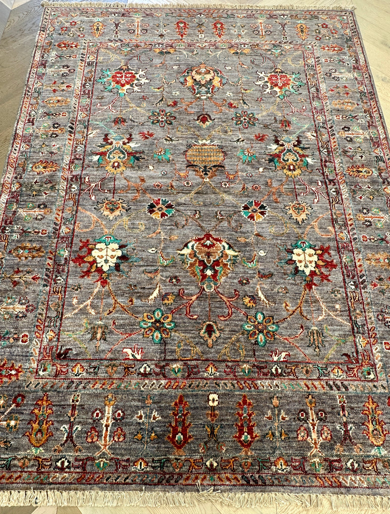 Afghan handmade rug,Chobi. Size: 196x146 cm