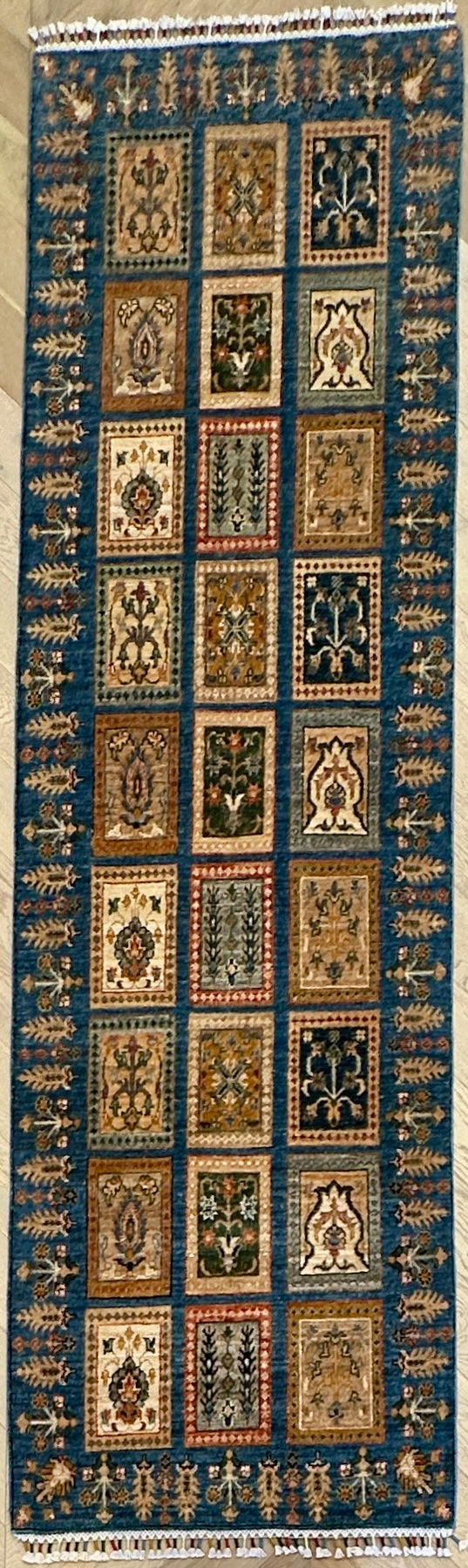 Afghan handmade Chobi runner 282x79 cm