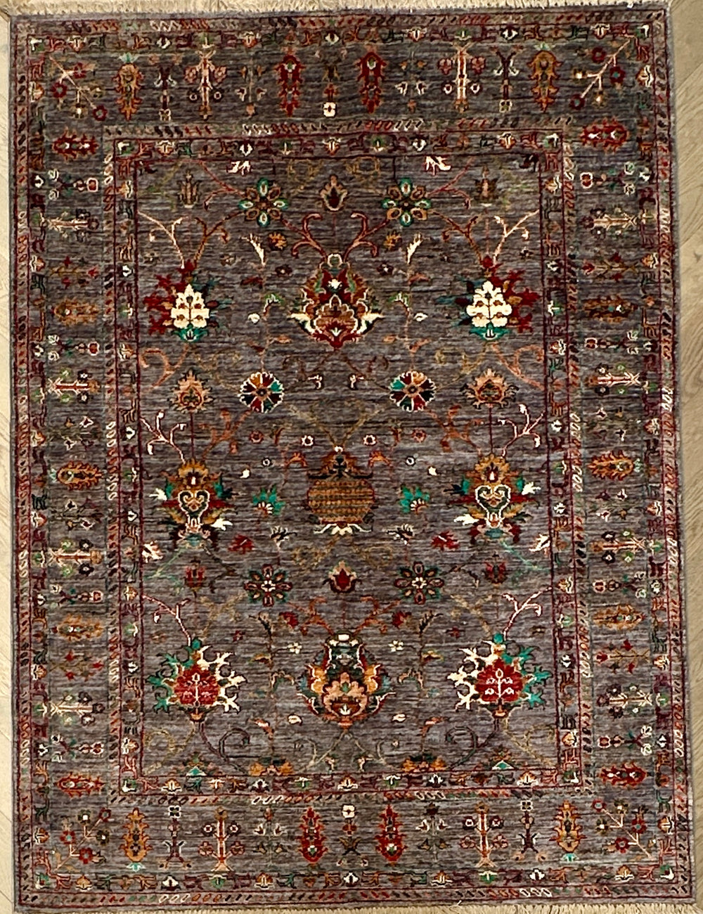 Afghan handmade rug,Chobi. Size: 196x146 cm