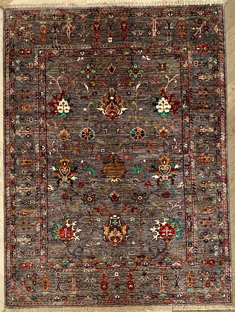 Afghan handmade rug,Chobi. Size: 196x146 cm