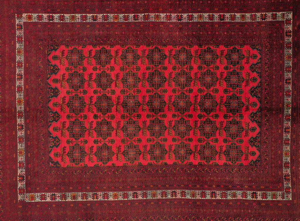 Afghan elephant foot rug 340x256cm