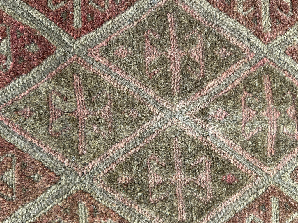 HANDMADE AFGHAN MUSHWANI KILIM | 138x112 CM|