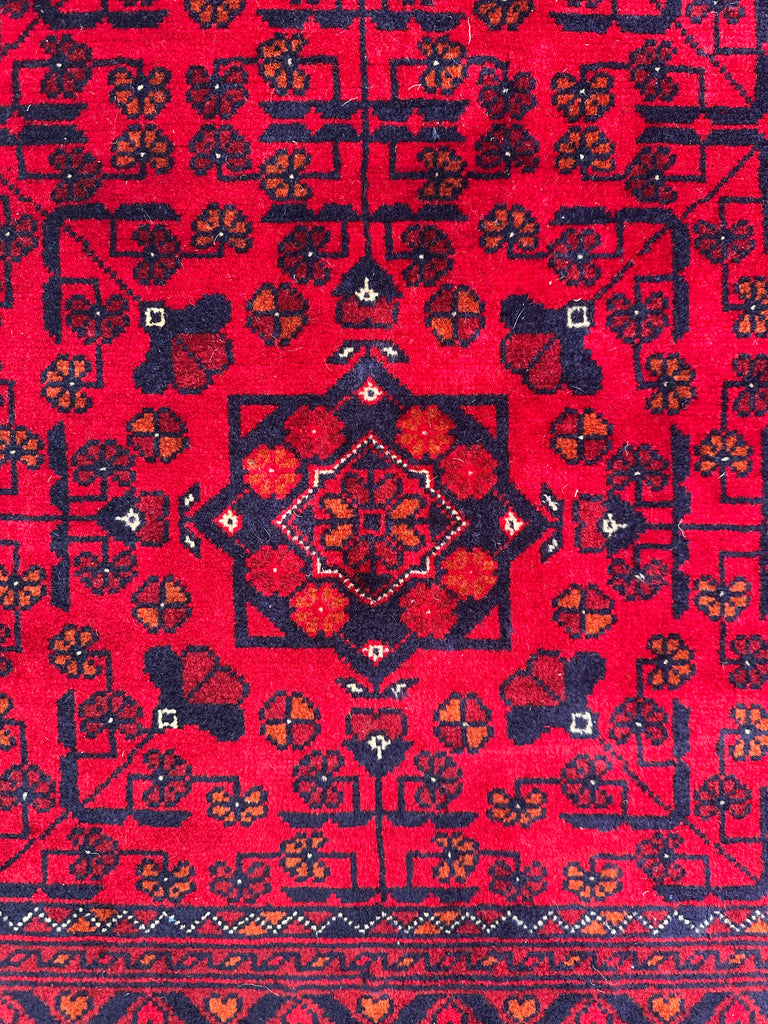 Afghan elephant foot rug 200x152 cm