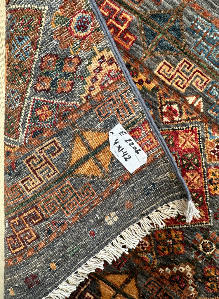 Afghan handmade rug,Chobi. Size: 214x142 cm