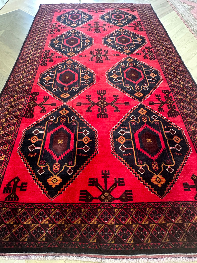 Handmade Afghan Maimana Rug 420x230  cm