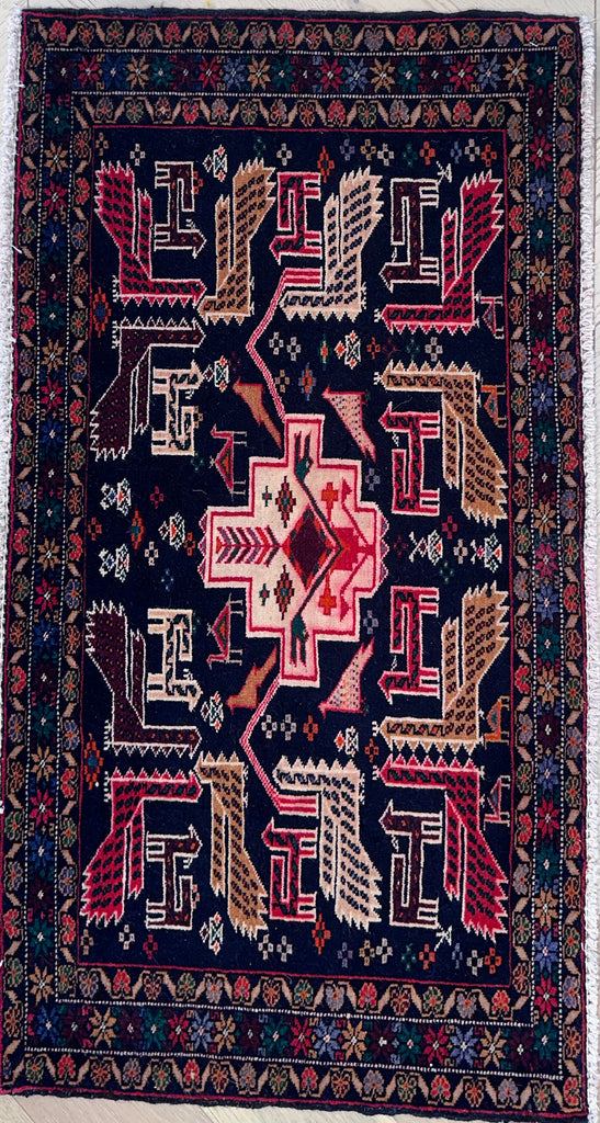 Handmade Afghan door mat rug