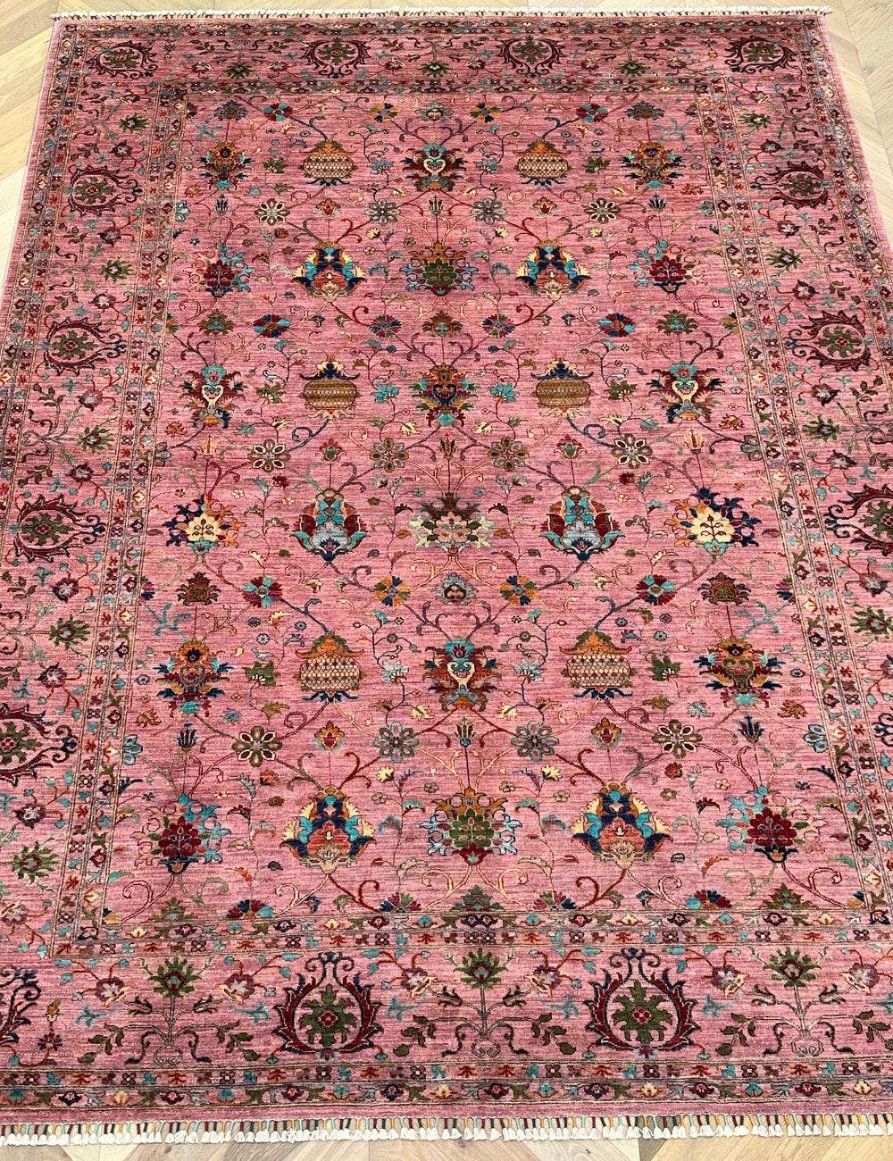 Afghan handmade rug,Chobi. Size:363x271cm