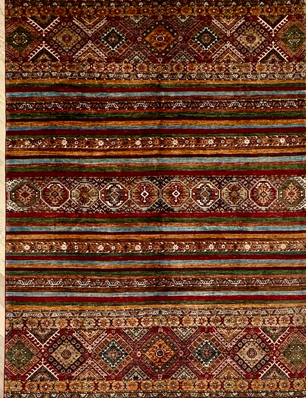 Afghan handmade rug,Chobi. Size: 246x174 cm