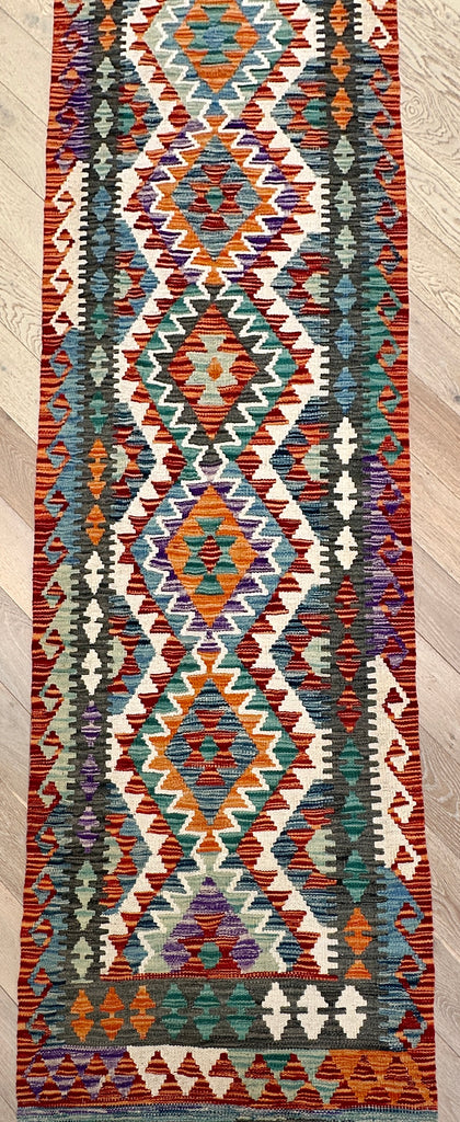 Afghan hand made Kilim runner 415x79cm