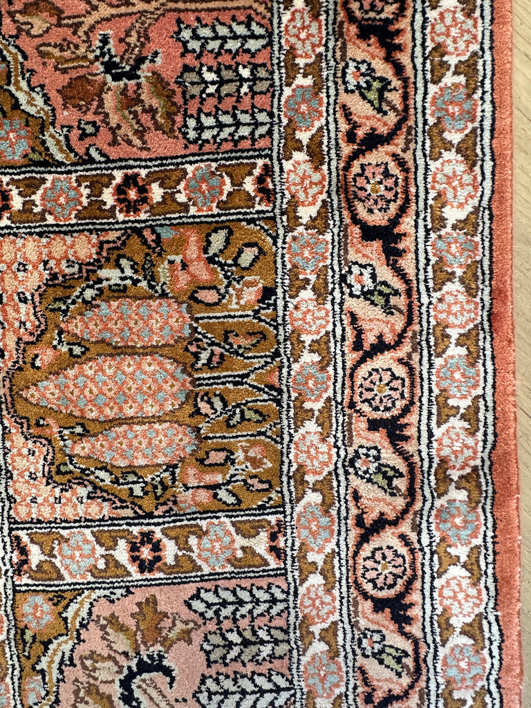 Pure Silk  handmade Persian rug 290x183cm