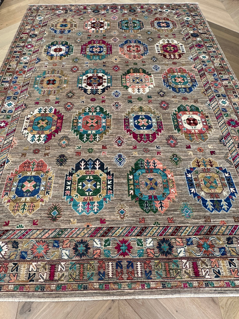 Afghan handmade rug,Chobi. Size:351x252 cm