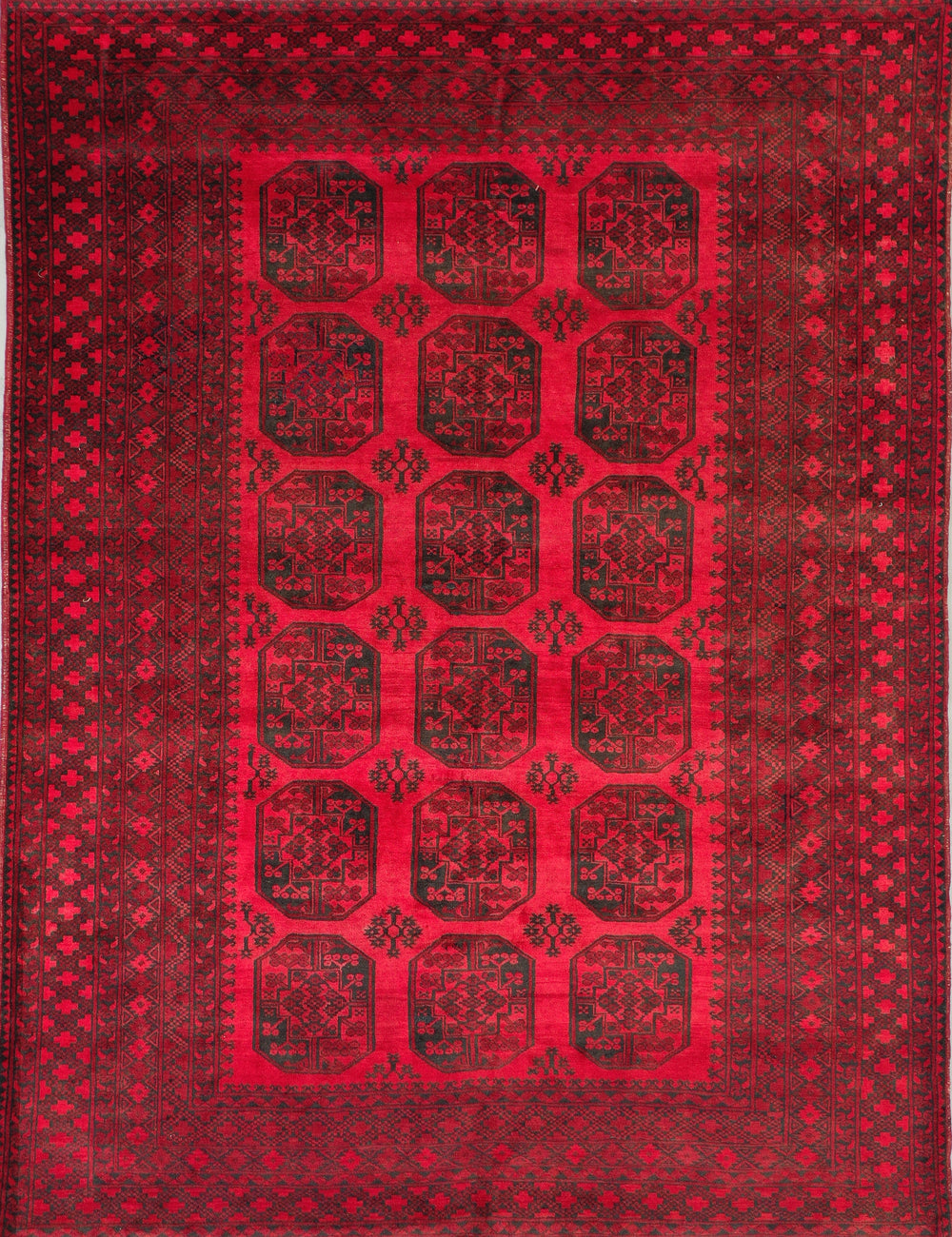 Afghan elephant foot rug 346x260cm