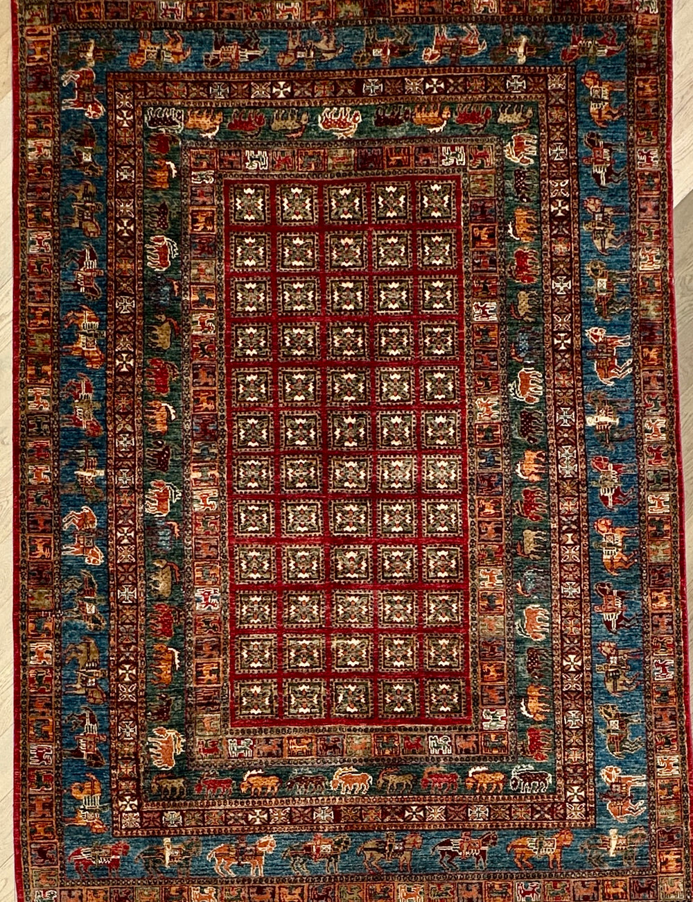 Afghan handmade rug,Chobi . Size: 260x184 cm