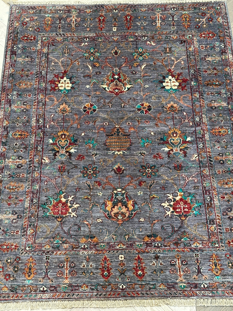 Afghan handmade rug,Chobi. Size: 196x146 cm