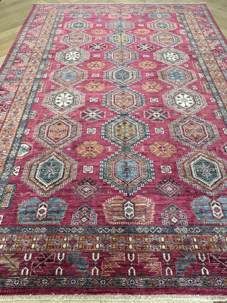 Afghan handmade rug,Chobi. Size:354x250 cm
