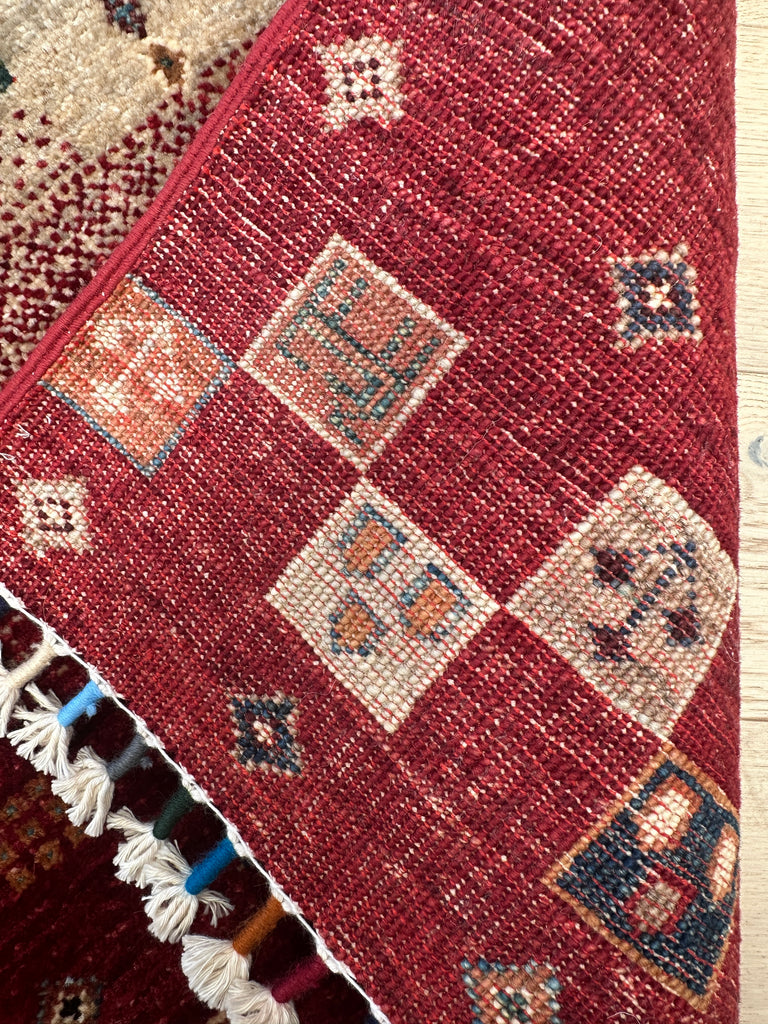 Afghan handmade rug,Chobi. Size: 208x153 cm