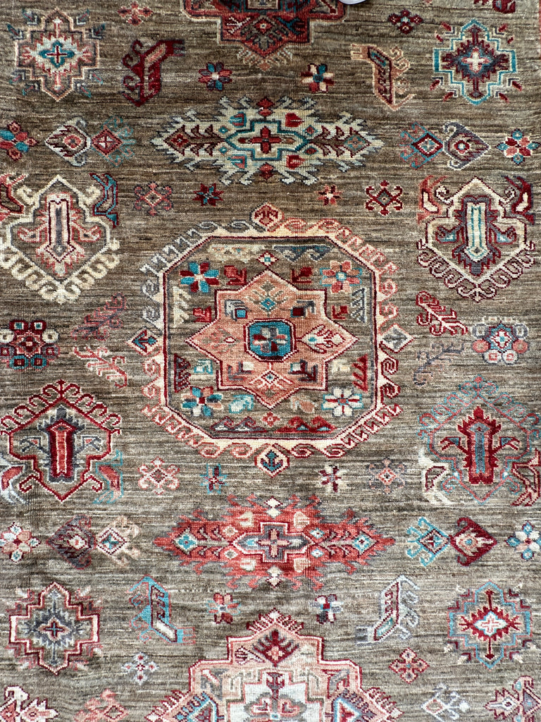 Afghan handmade rug,Chobi. Size: 237x174 cm