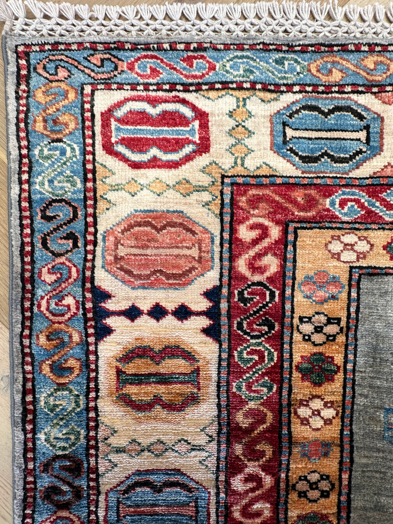 Afghan handmade rug,Chobi. Size: 233x176 cm
