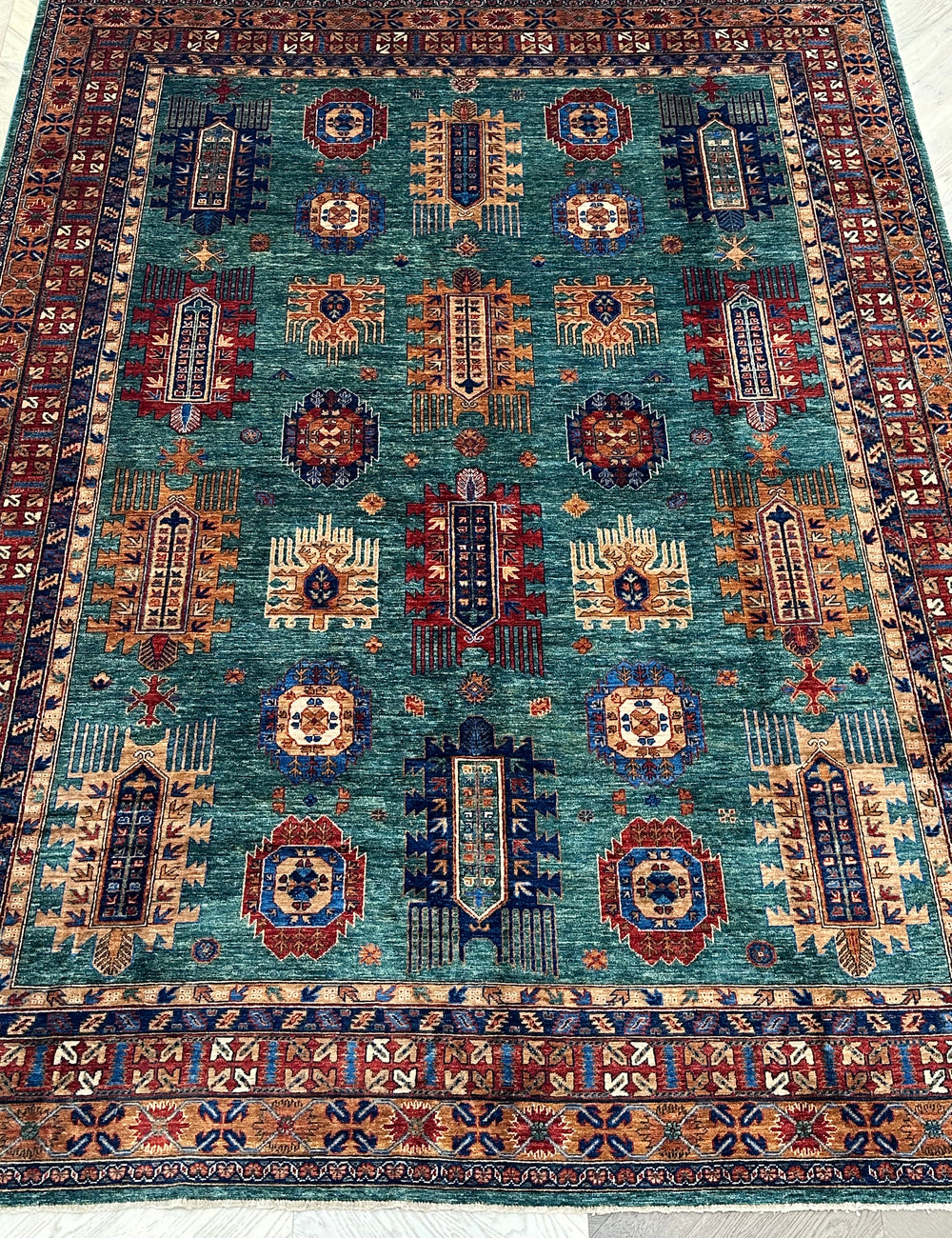 Afghan handmade rug,Chobi. Size:368x276cm