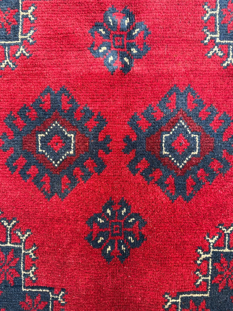 Afghan elephant foot rug 192x128 cm