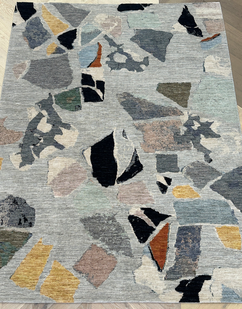 Afghan handmade rug,modern Chobi. Size:258x186 cm