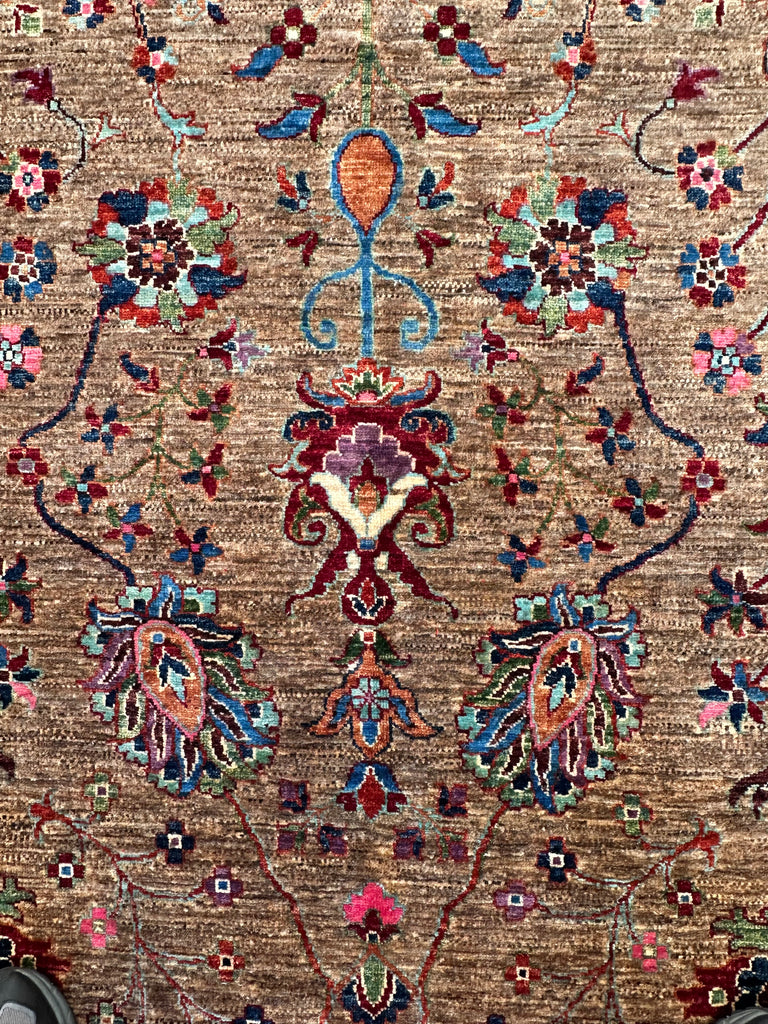 Afghan handmade rug,Chobi. Size:372x253 cm