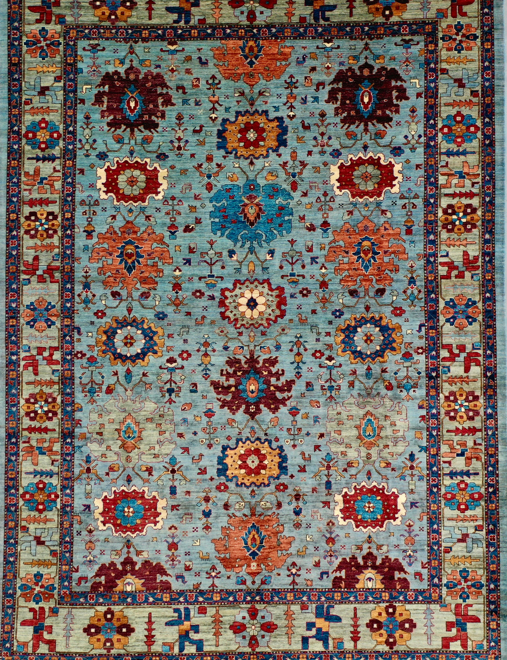 Chobi mid century rug 301x423cm