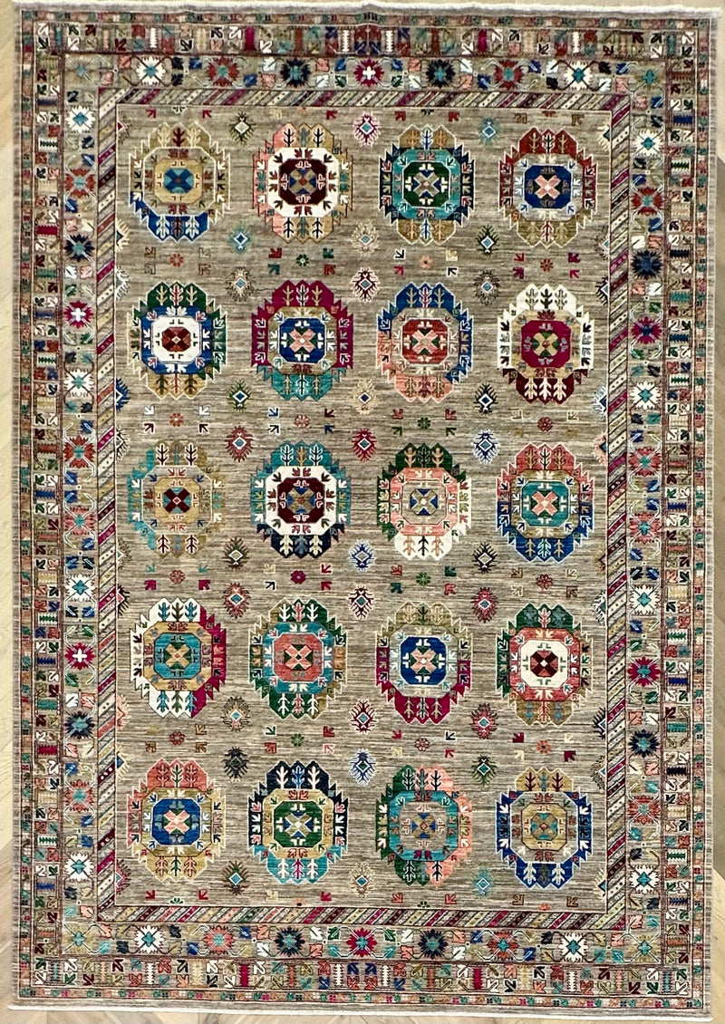 Afghan handmade rug,Chobi. Size:351x252 cm