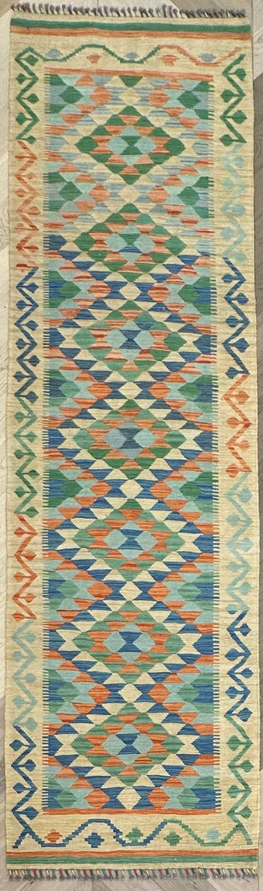 Afghan hand made Kilim runner 302x84cm