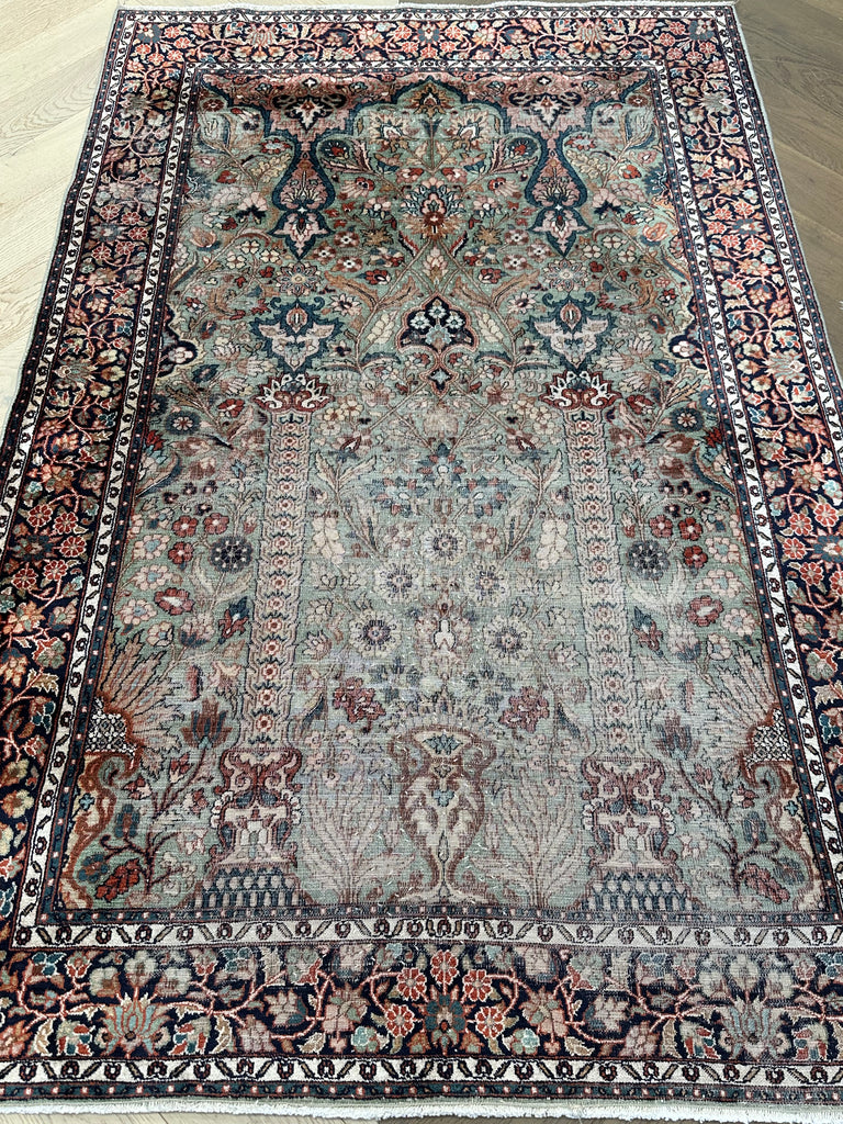 Vintage Turkish handmade rug 185x123 cm