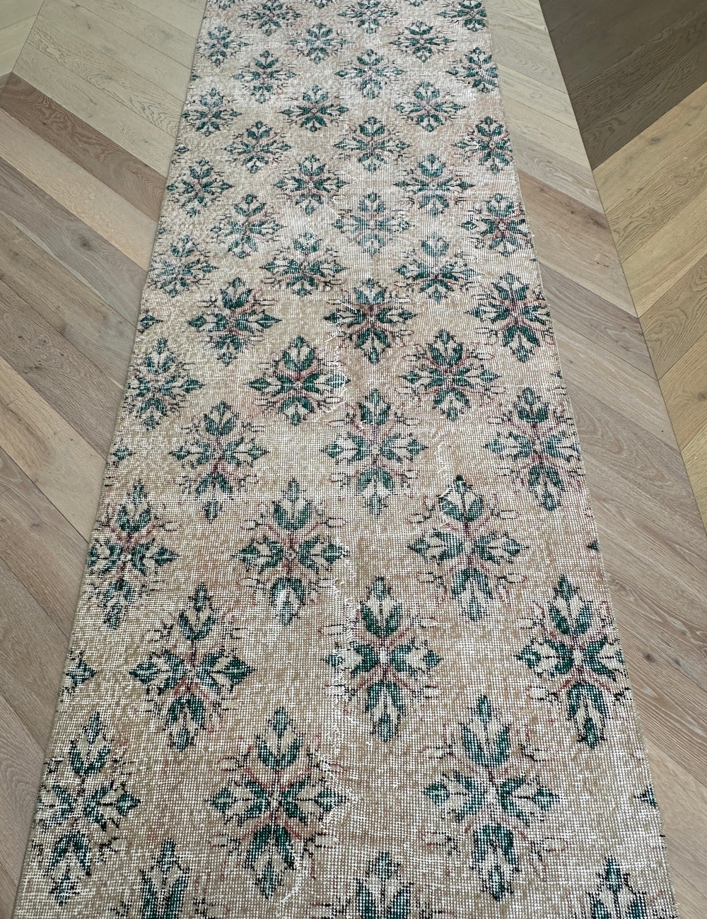 Turkish hand made runner 306x91 cm