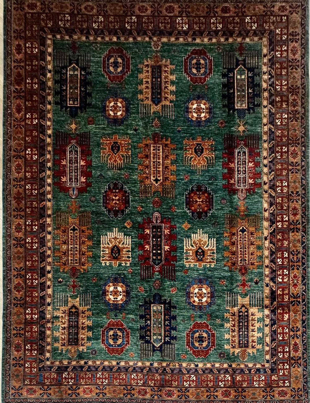 Afghan handmade rug,Chobi. Size:368x276cm