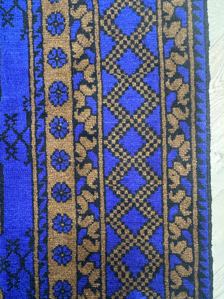 Afghan handmade rug,Chobi. Size: 278x203 cm