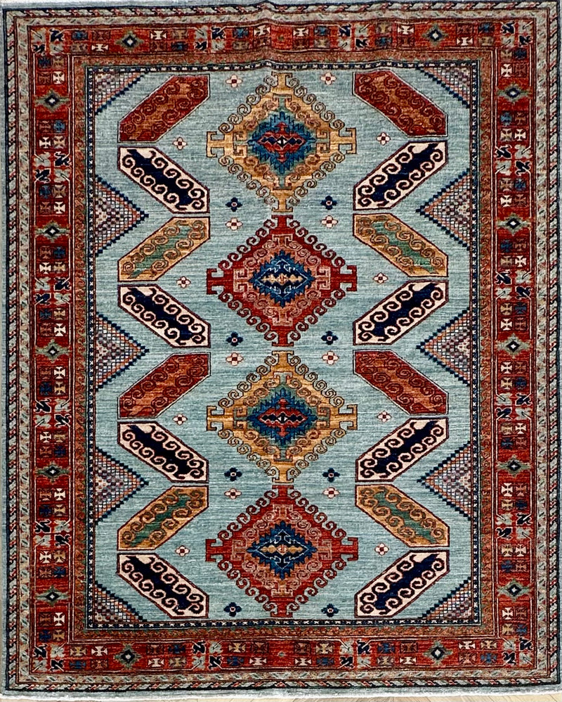 Afghan handmade rug,Chobi. Size: 192x158 cm