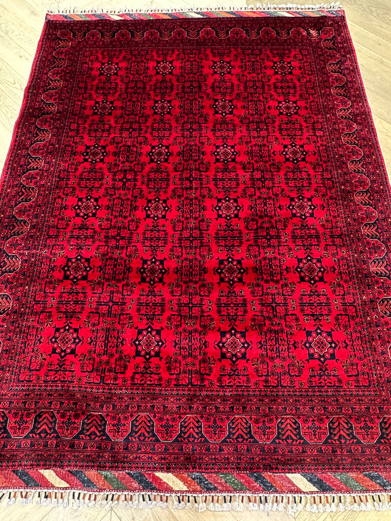 Afghan elephant foot rug 232x171 cm