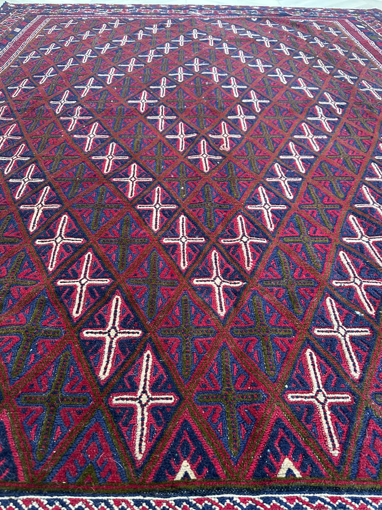HANDMADE AFGHAN MUSHWANI KILIM | 281x214 CM|