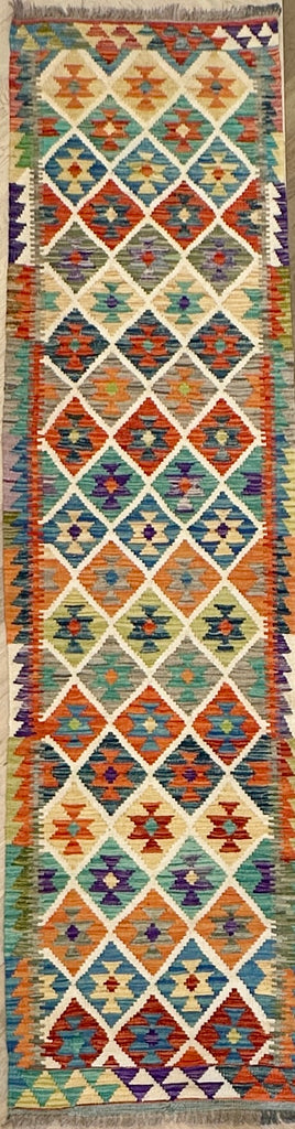 Afghan hand made Kilim runner 305x75 cm
