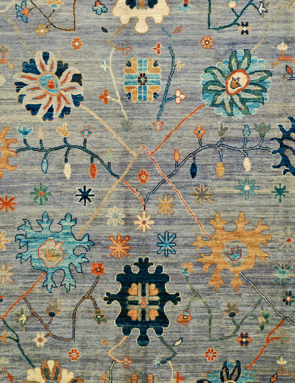 mid century Oushak rug 310x425