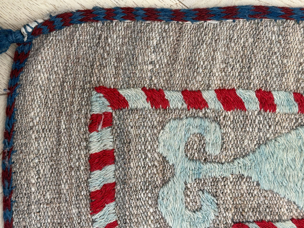 Afghan handmade tribal rug Suzani, size 182x172 cm