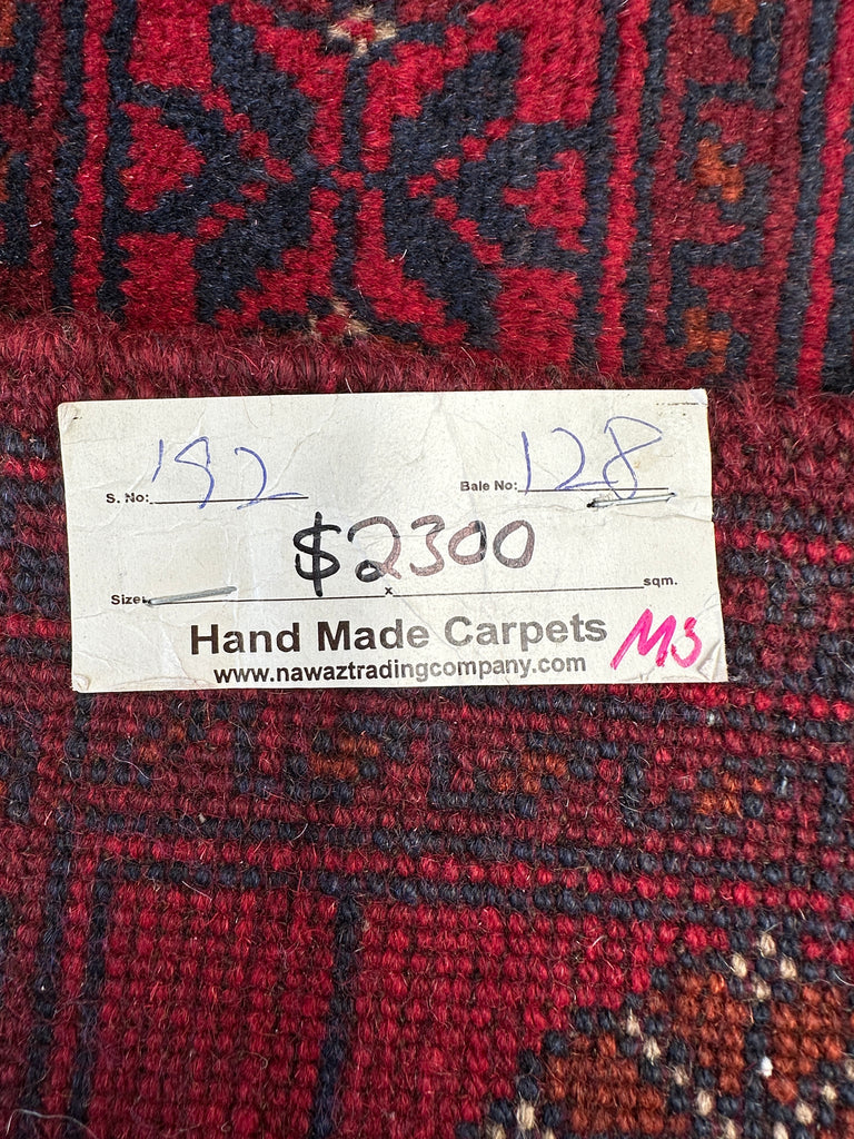 Afghan elephant foot rug 192x128 cm