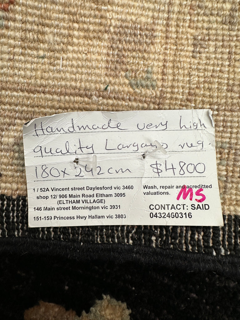 Afghan handmade rug,Chobi . Size: 242x180 cm