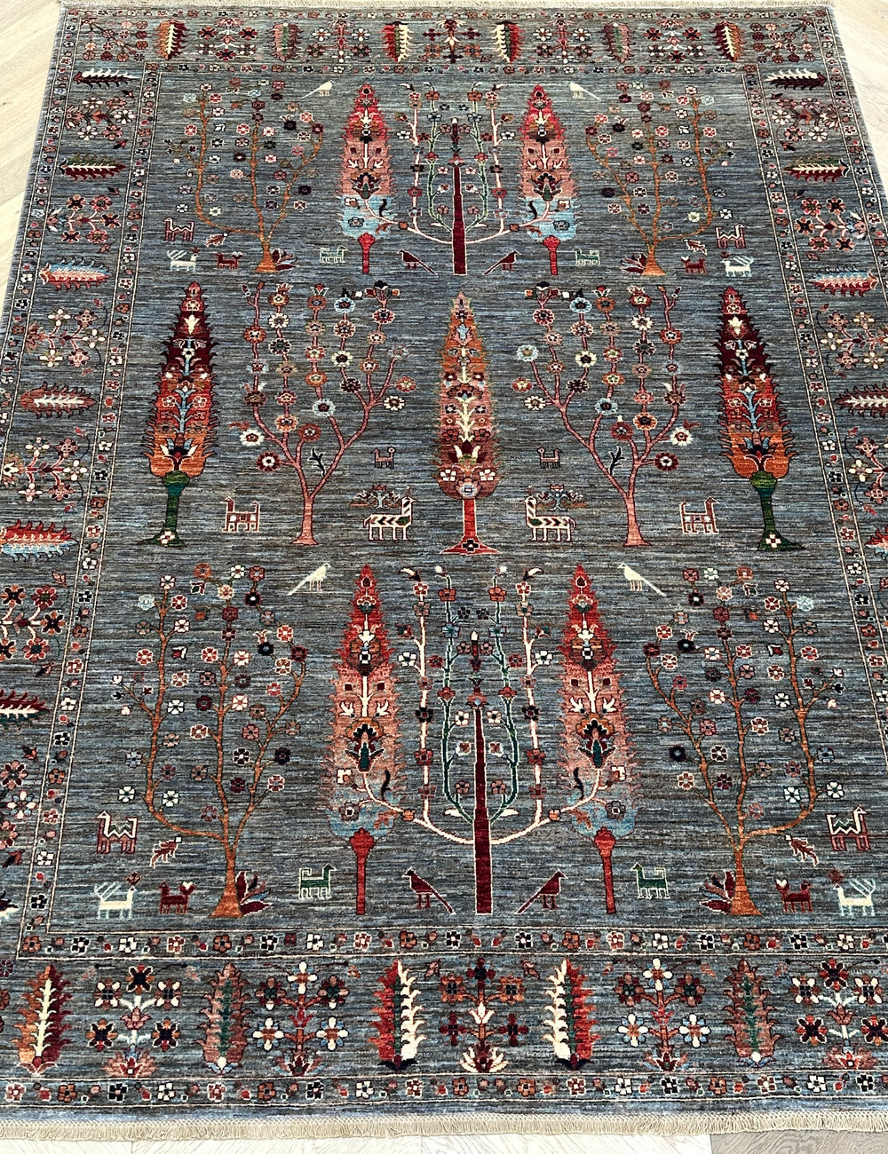 Afghan handmade rug,Chobi. Size:331x249cmk