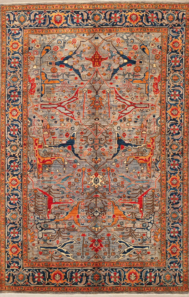 Bidjar brown rustic Area Rug, Tribal Rug 182x276