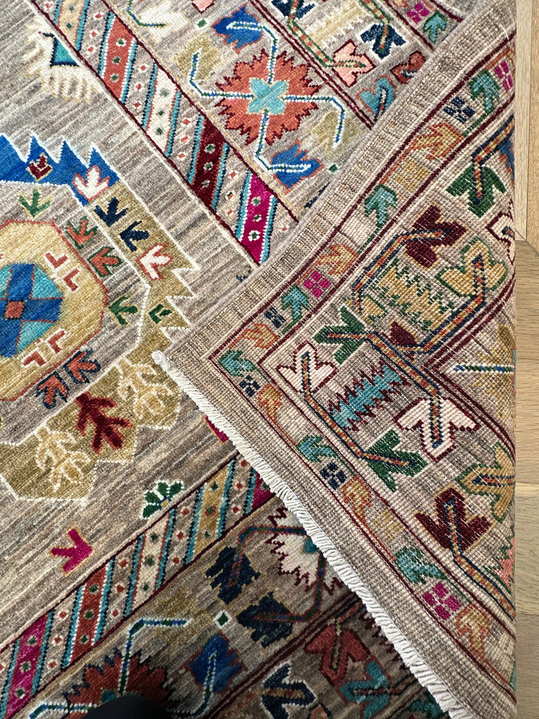 Afghan handmade rug,Chobi. Size:351x252 cm