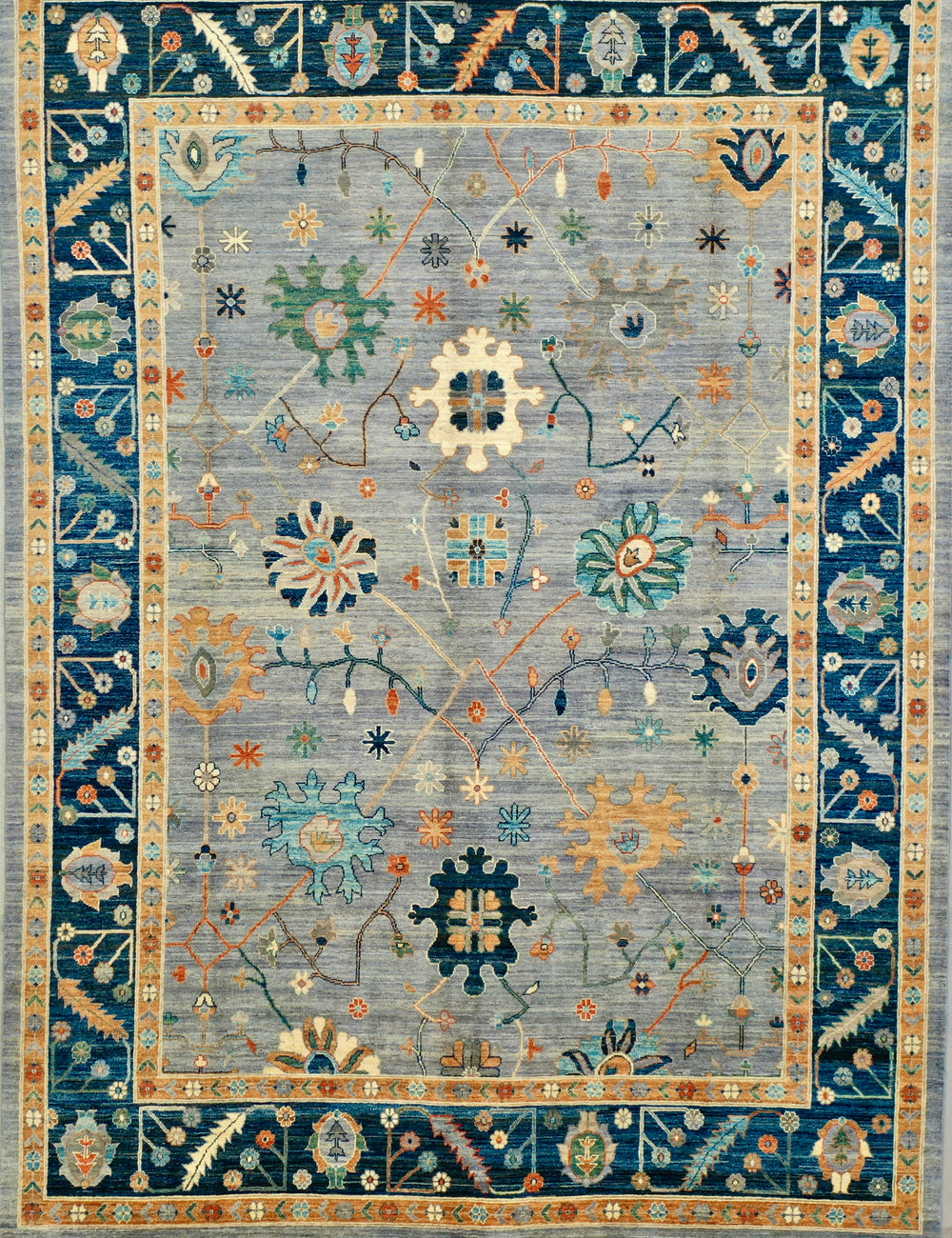 mid century Oushak rug 310x425