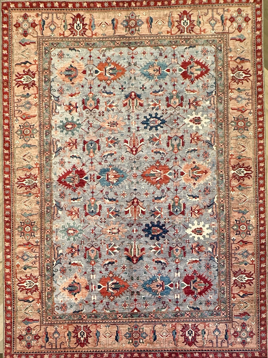 Afghan handmade rug,Chobi. Size:369x269 cm