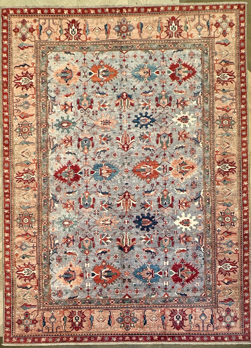 Afghan handmade rug,Chobi. Size:369x269 cm