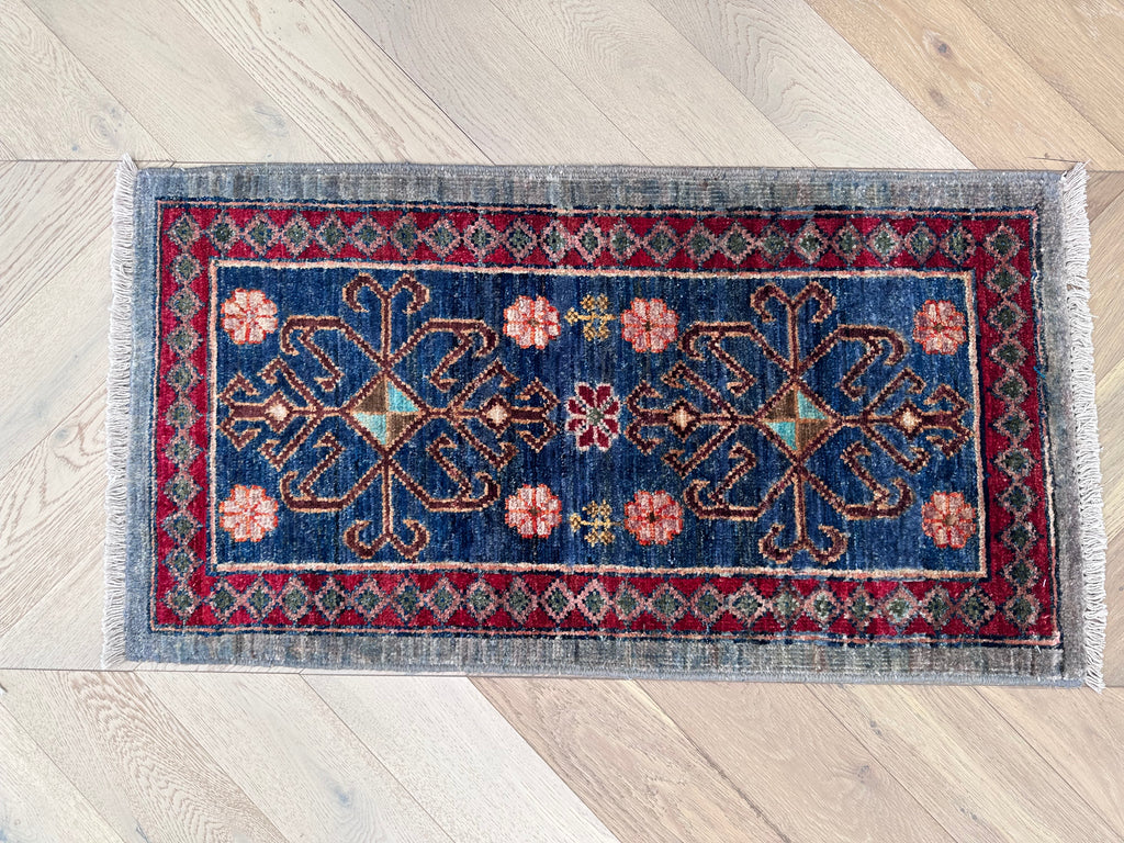 Handmade Afghan door mat rug